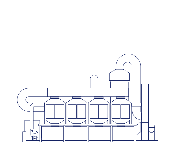 VOCS Оборудование для обработки выхлопных газов