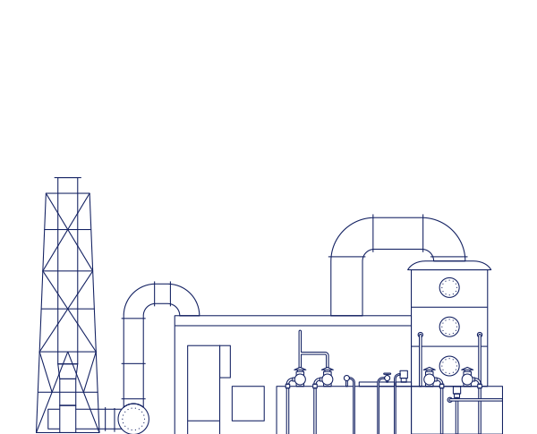Оборудование для обработки зловонного газа