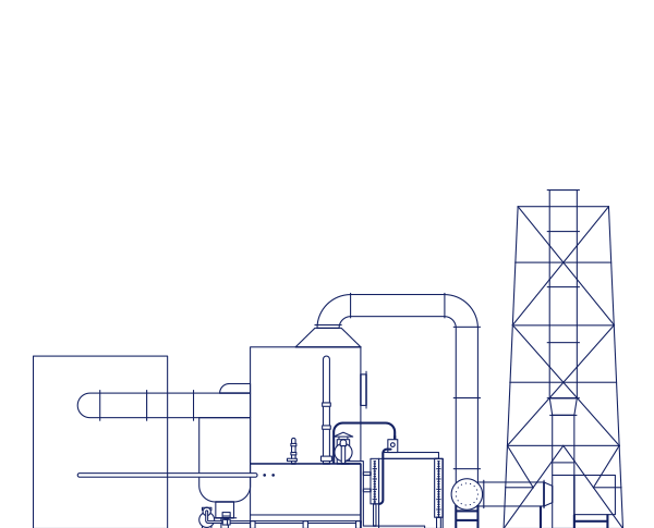 Установка для обработки силиконовых выхлопных газов